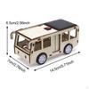 Solar Powered Wood Bus Toy Car Children Educational Project Kit Desk Decor Reusable DIY Crafts