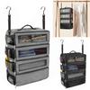 Suitcase Organizer High-capacity Travel Luggage Organizer Hanging Shelve Packing Cube Closet Collapsible Hanging Storage Bags