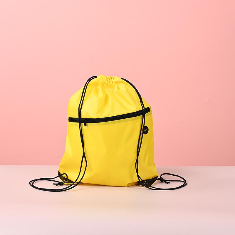 Maßgeschneiderter wasserdichter Oxford-Rucksack mit Kordelzug: Sport/Fitness Studenten Tasche mit Reißverschluss