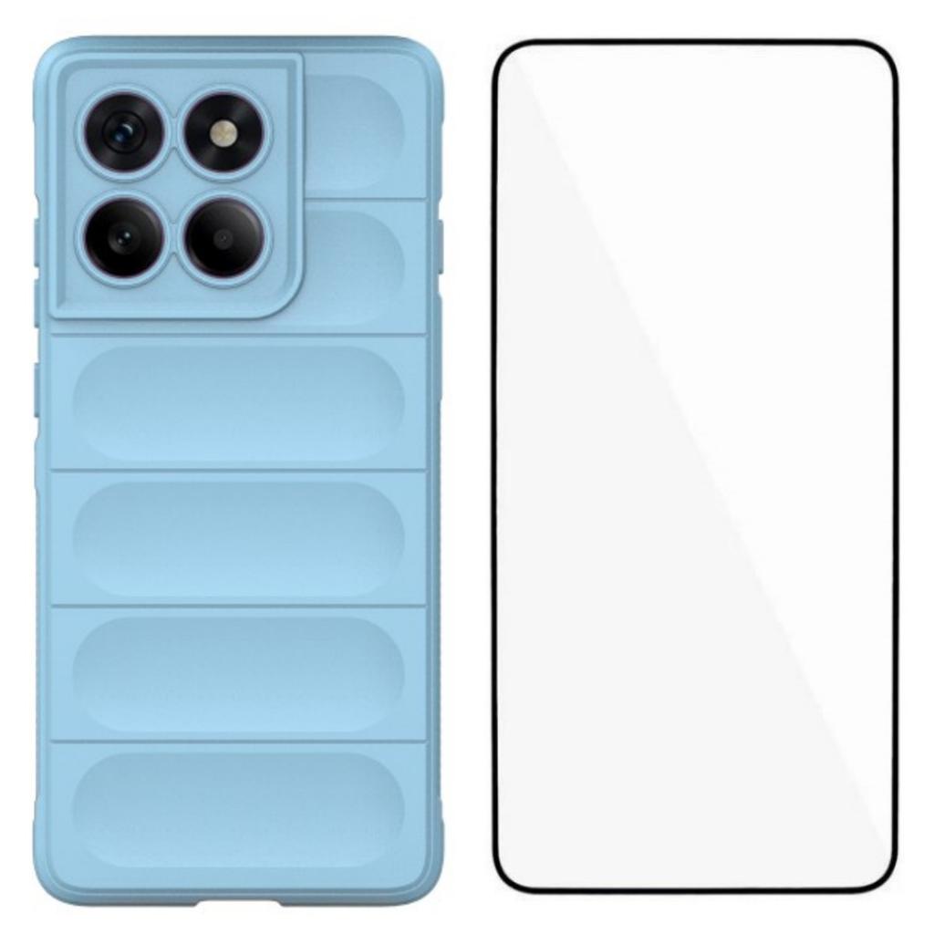 Etui TPU WANLONFENG serii HD antypoślizgowe na telefon Motorola Edge 60 Pro 5G z hartowanym szkłem