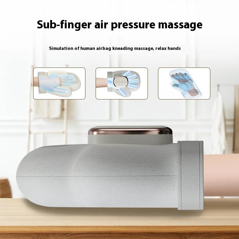 Multi Functional Finger Airbag Compression Hand Acupoint Hot Compress Device, Intelligent Wrist Joint Palm Electric Massager