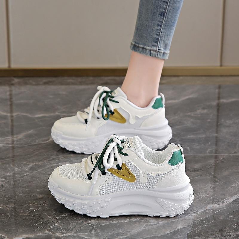 

Mesh breathable thick-soled dad shoes women s summer new versatile foot small height increase casual sports shoes 40