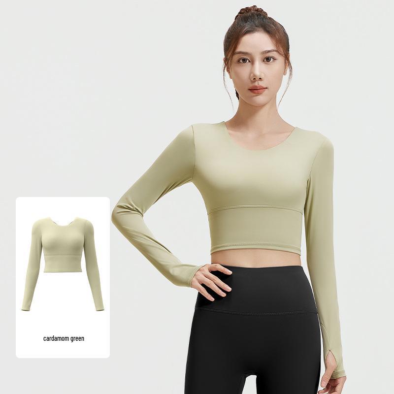 

Женский топ для йоги с длинным рукавом и перекрещенной спинкой Juyitang Extra Large