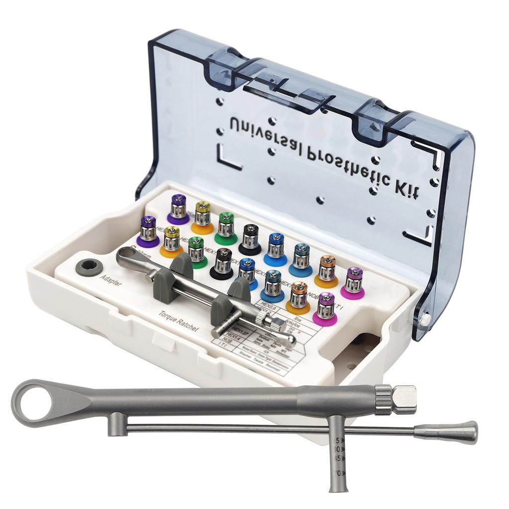 1SET Zahnimplantat Drehmomentschlüssel Schraubendreher Prothetik-Kit 10-70NCM Ratsche Schraubendreher Zahnmedizin Implantat Reparaturwerkzeuge LMM 3