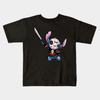 Boys Girls Soft Cotton Graphic Tees Jason Voorhees Stitch Breathable Daily School Wear Kids T-Shirts