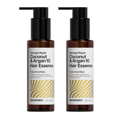 Medi Remedy Kokosnuss & Argan 10 Extrem Geschädigtes Haar Essenz, 2 Einheiten, 100ml