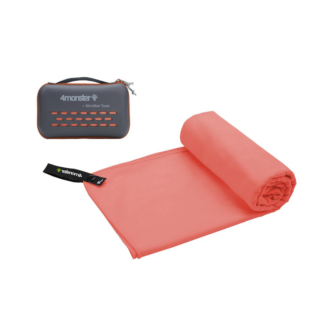 4Monseuteo Microfiber Towel Xs Indian Coral
