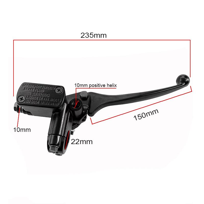 Motorcycle Brake Master Cylinder Hydraulic  Lever Pump For Dirt Pit Bike ATV Quad Moped Scooter Buggy Go Kar