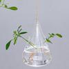 3 Pcs Hanging Glass Planter Clear Plant Propagation Stations Hydroponic Flower Vase for Indoor Home Office Living Room Decor