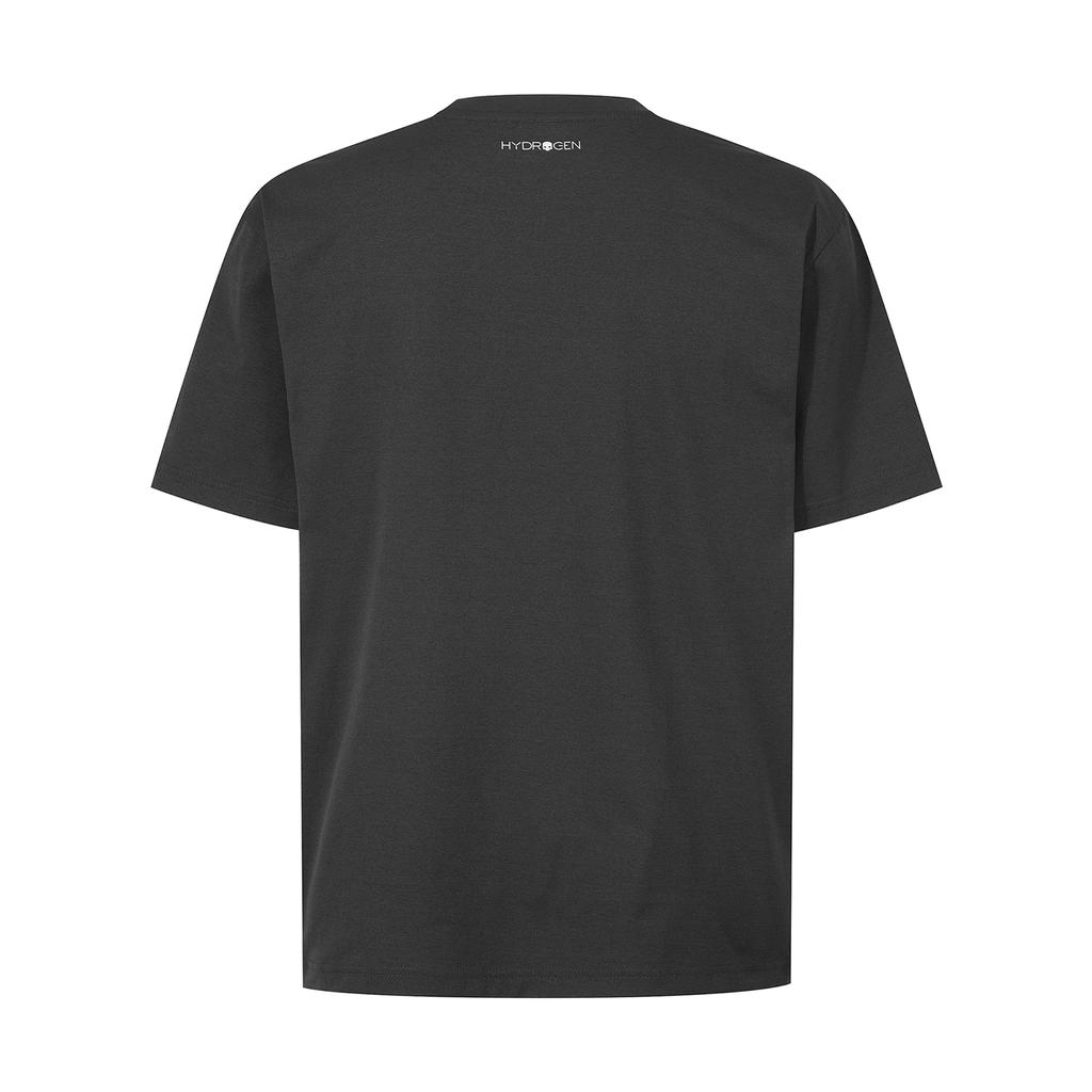 Hydrogen Uniskull And Flower Graphic T-Shirt