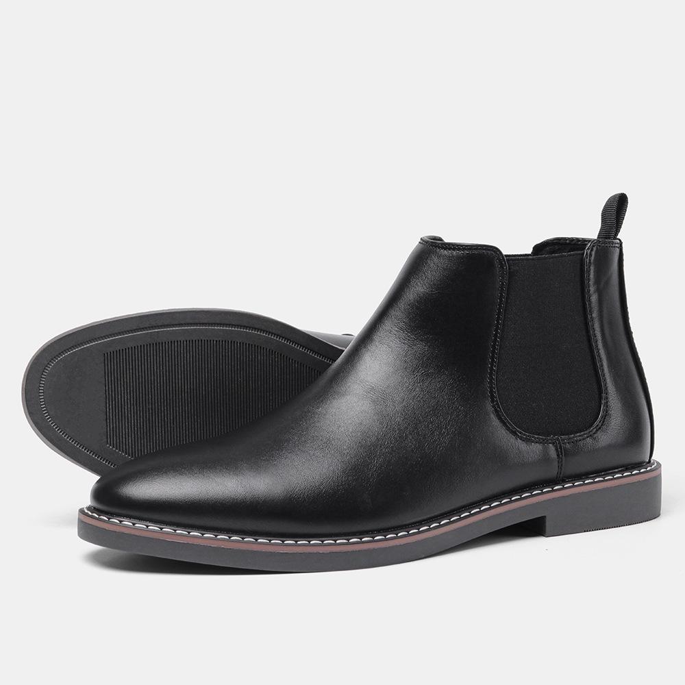 Herren Übergröße Britische Chelsea Boots - Retro Mode Geriebene Farbe Knöchelschuhe