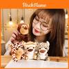 Adorables Peluches d'Animaux de la Forêt Éléphants Singes et Léopards Miniatures