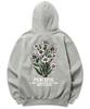 Daisy Flower Bundle Graphic Hoodie - Gray