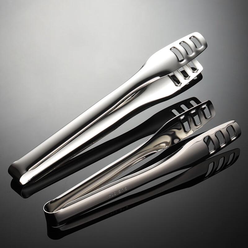 Stainless Steel Square Head Food Tongs