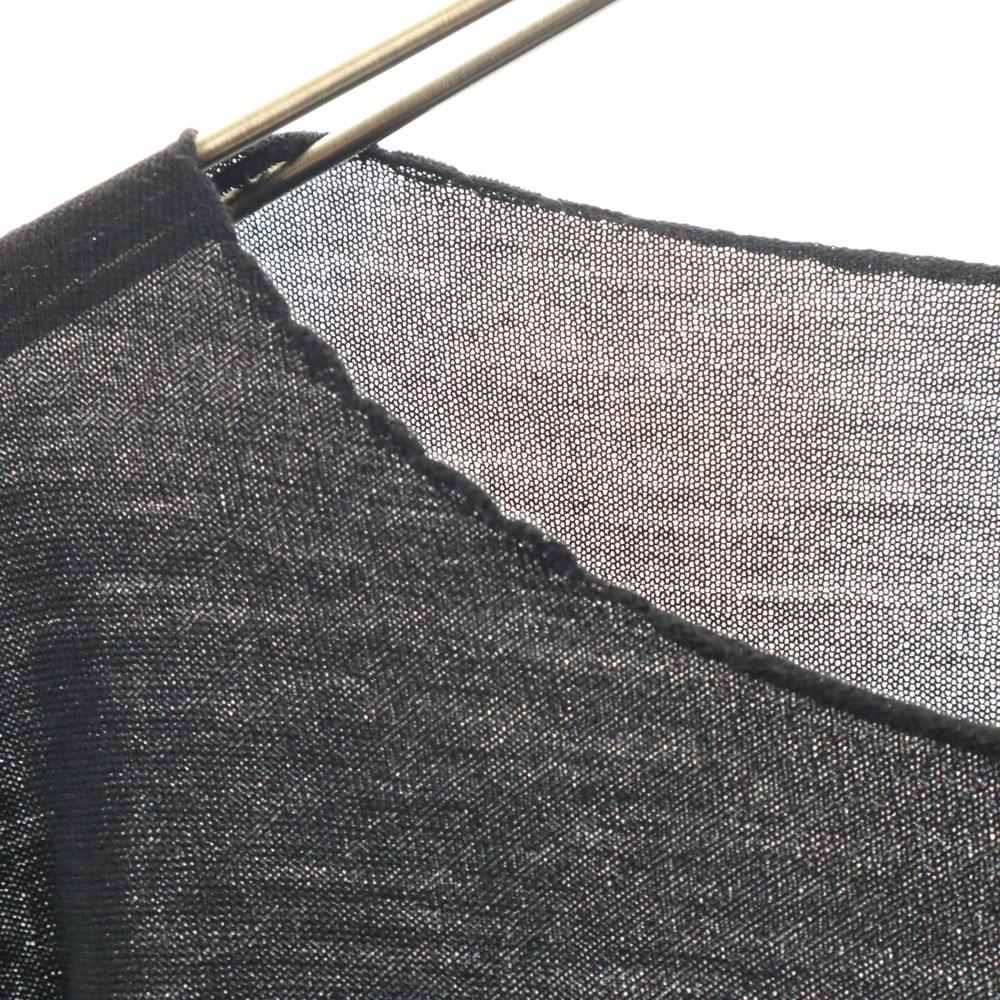 GUCCI Made in Italy Wool Blend Long sleeve Sleeve ribbon Cut S black Women Used