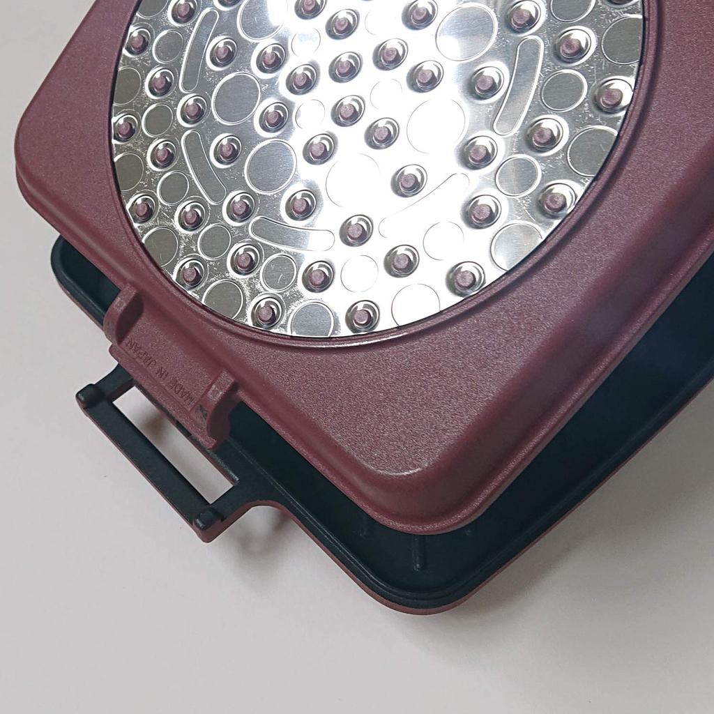 Sugiyama Metal Hot Sandwich Maker Direktes Feuer IH Grillpfanne Bratpfanne Doppelkocher Hergestellt in Japan KS-3198