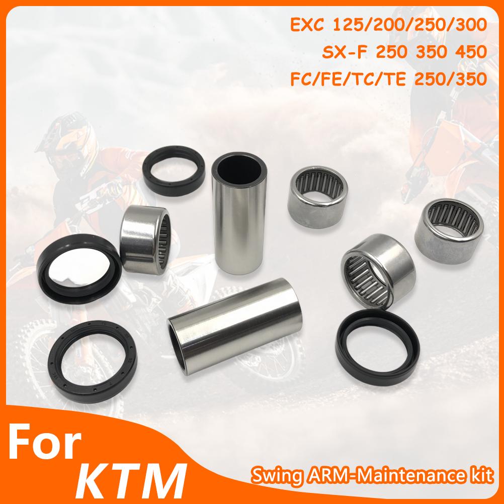 For KTM HUSQVARNA Swing ARM Maintenance Kit Motocross Bearing Oil Seal Bushing EXC SXF XCF FC FE TE TC 05-15 Motorcycle Parts