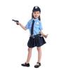 Suerba Kids Police Halloween Police Costume Costume, 5-Piece Set, Girls' (Small)