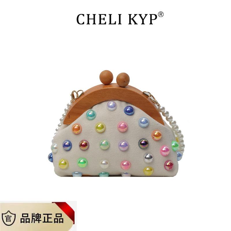 

Сумка Fairy, летняя новая женская сумка 2024 года, цветочная иностранная сумка в стиле кантри с небольшим ароматом и цветным жемчугом