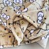 Cartoon Flannel Throw Blanket | Thick, Non-Shedding, All-Season Use for Dorms, Sofas, Cars