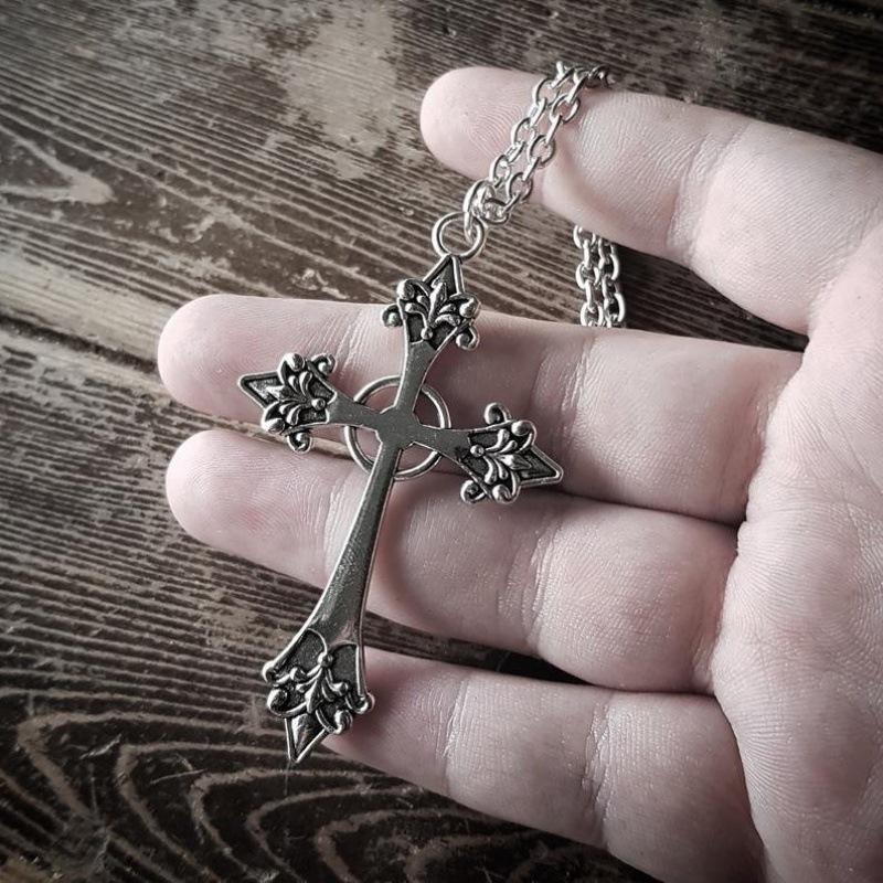 European-American Cross Necklace - Alloy DIY Ornament