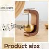 Magnetische Houten Deurbel Klank Houten Hangende Windgong Koperen Bel Walnoot Windbel Deurbellen Vintage Deurbel Huisdecoraties