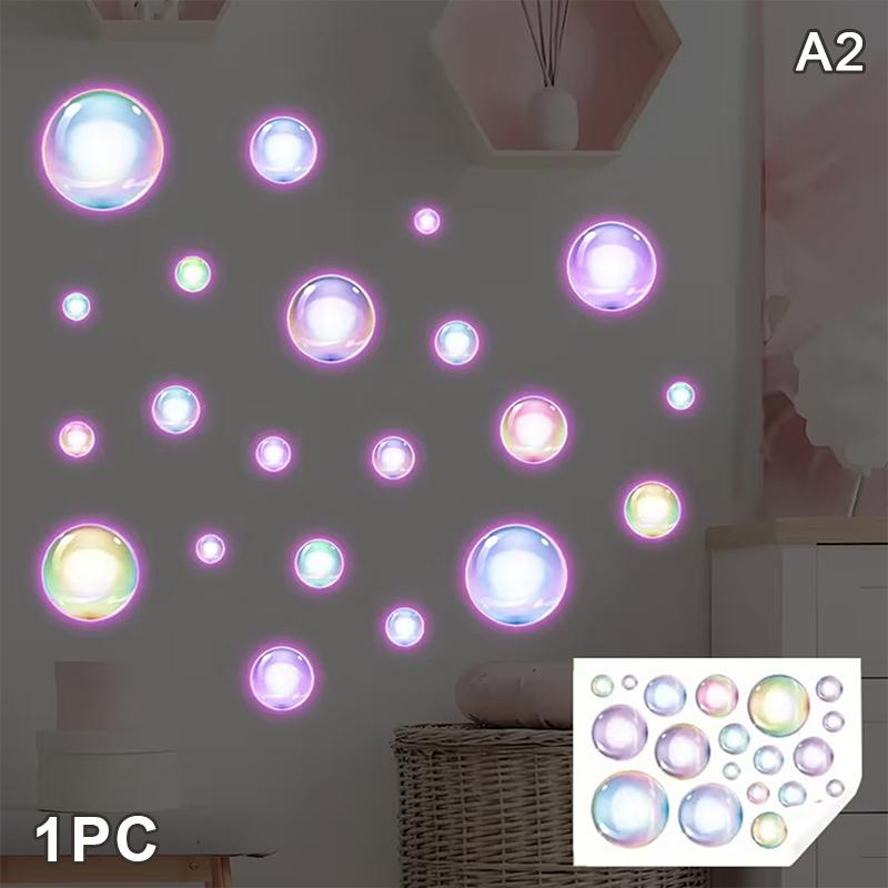 

Glow-In-The-Dark Self-Adhesive Butterfly Mandala Wall Stickers For Living Room, Bedroom Removable Pvc Decals Home Decor A2