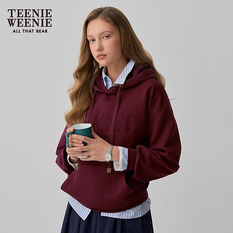 Teenie Weenie Women's Loose Fit Hooded Sweatshirt