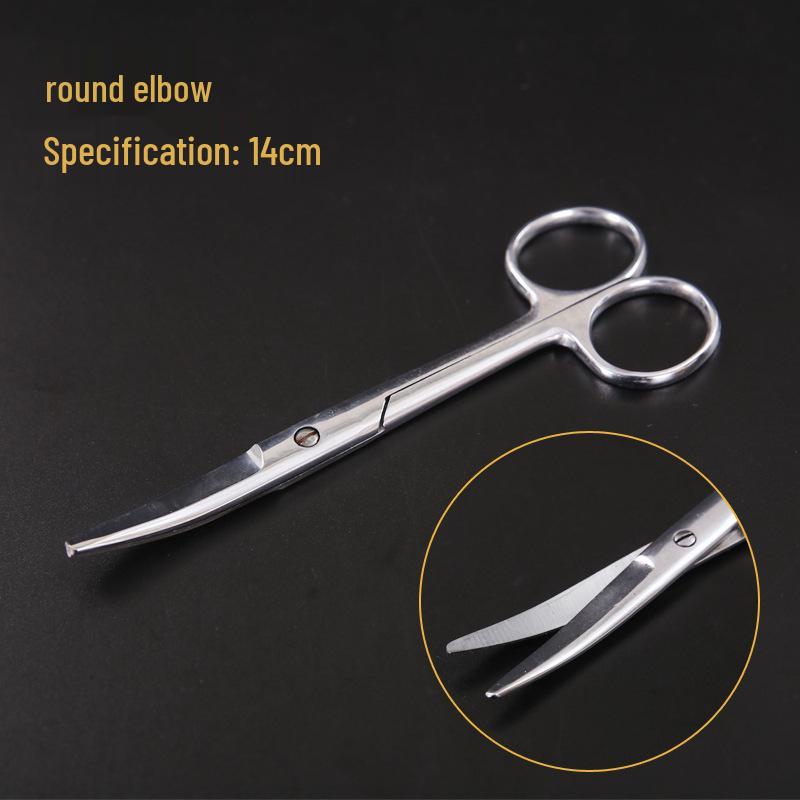 Stainless Steel Surgical & Teaching Dissection Scissors - Straight/Round Cutting & Gauze Scissors