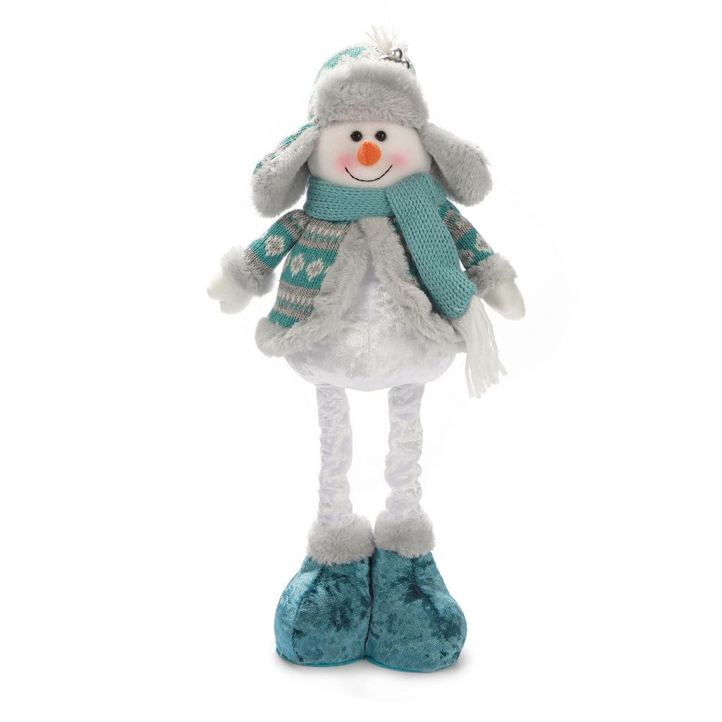 Retractable Blue Santa Claus, Snowman & Elk Christmas Ornaments
