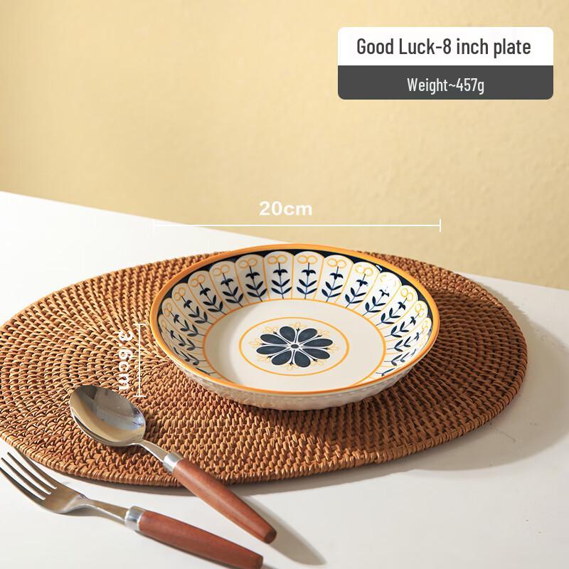 Retro European Ceramic Dinner Plate