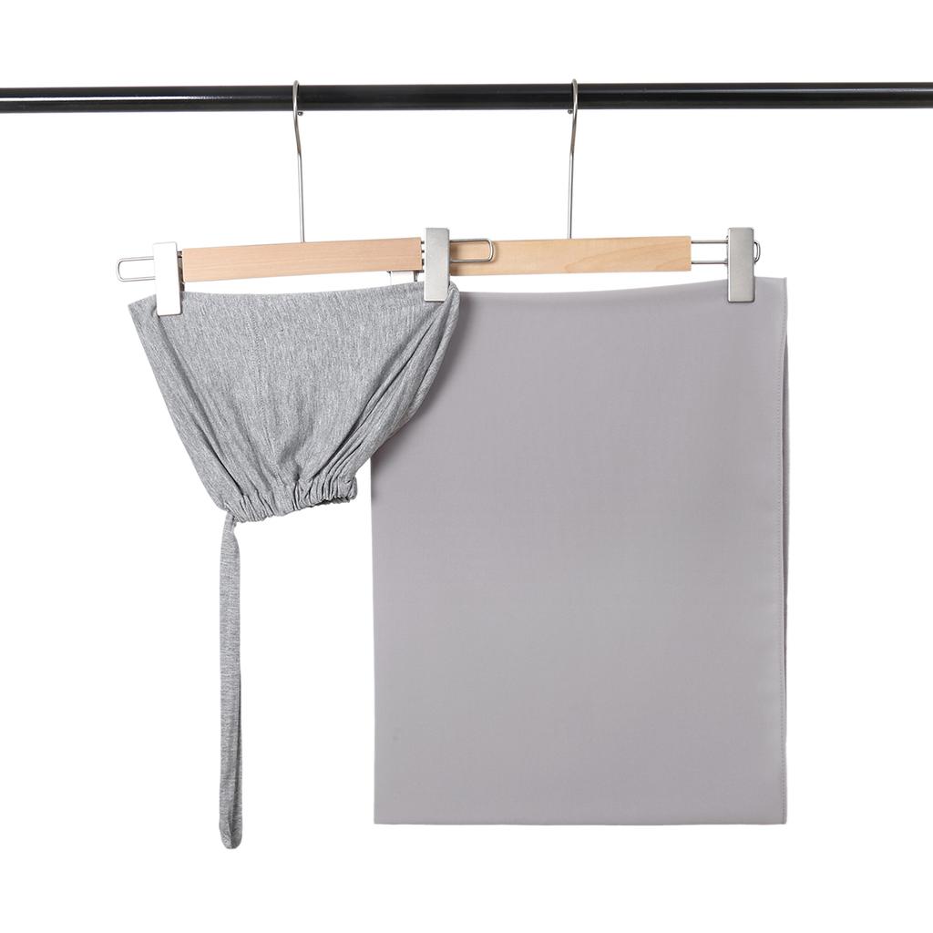 Solid Chiffon Hijab With Matching Undercap Set Women Plain Shawl Jersey Inner Modal Caps Muslim Headband Two-Piece Scarf Set