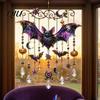 Mysterious Courtyard Landscaping Halloween Wind Chime, Colorful Bird Sun Catcher, Cute Spooky Window Suncatcher Ghost Windchime, Hanging Decoration