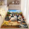 Penguins Zoo Adventure Carpet suitable as a non-slip mat for the living room or bedroom sofa