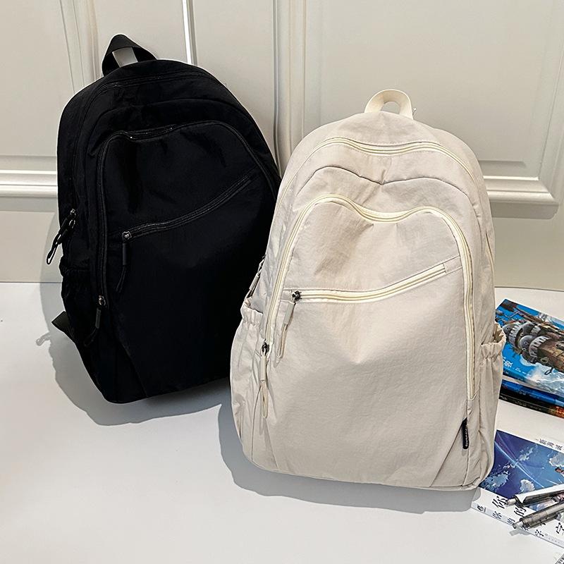 Schoolbag1011 New Stylish and Simple Men's and Women's Large-capacity Casual Backpack Lightweight and Versatile Student Backpack Backpack