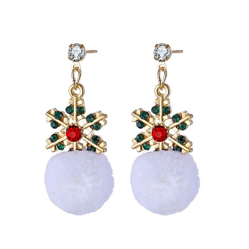 Charm Classic Pearl Stud Earrings Jewelry Ladies Beautiful Christmas Gifts Santa Claus Earrings