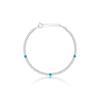 Silver 925 Breeze Turquoise Point Bracelet Lsb24