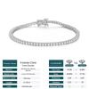 Moissanite 2.5mm Tennis Bracelet for Girls: Thin 925 Silver Luxury Chain