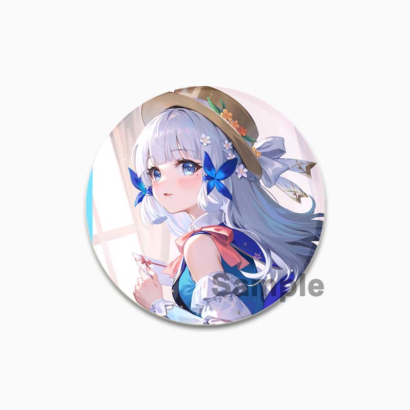 32/44/58MM Alloy Pins for Backpack Hat  Icon Cartoon Brooch  Genshin Impact Pin Fashion Jewelry Accessory