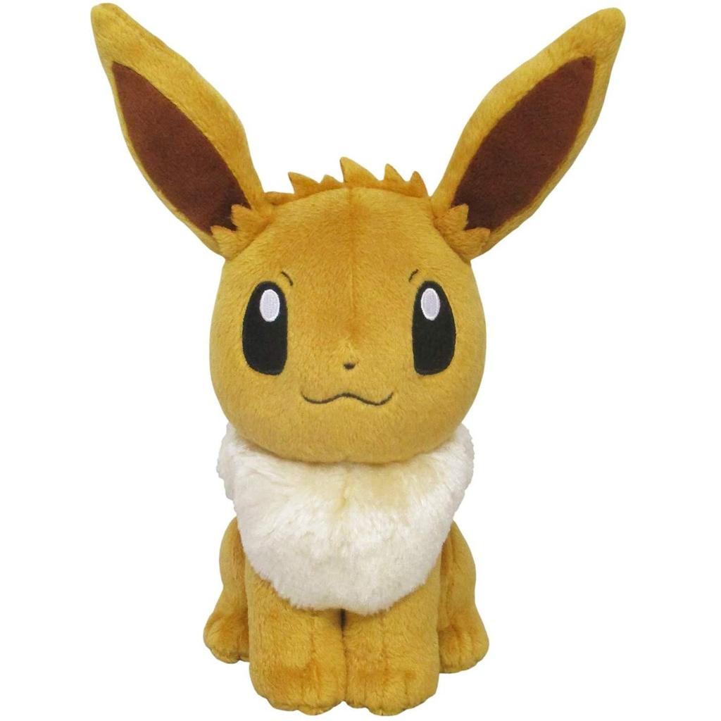Pocket Monster Plush Toy Eevee Sitting Height 17cm Pokemon Goods