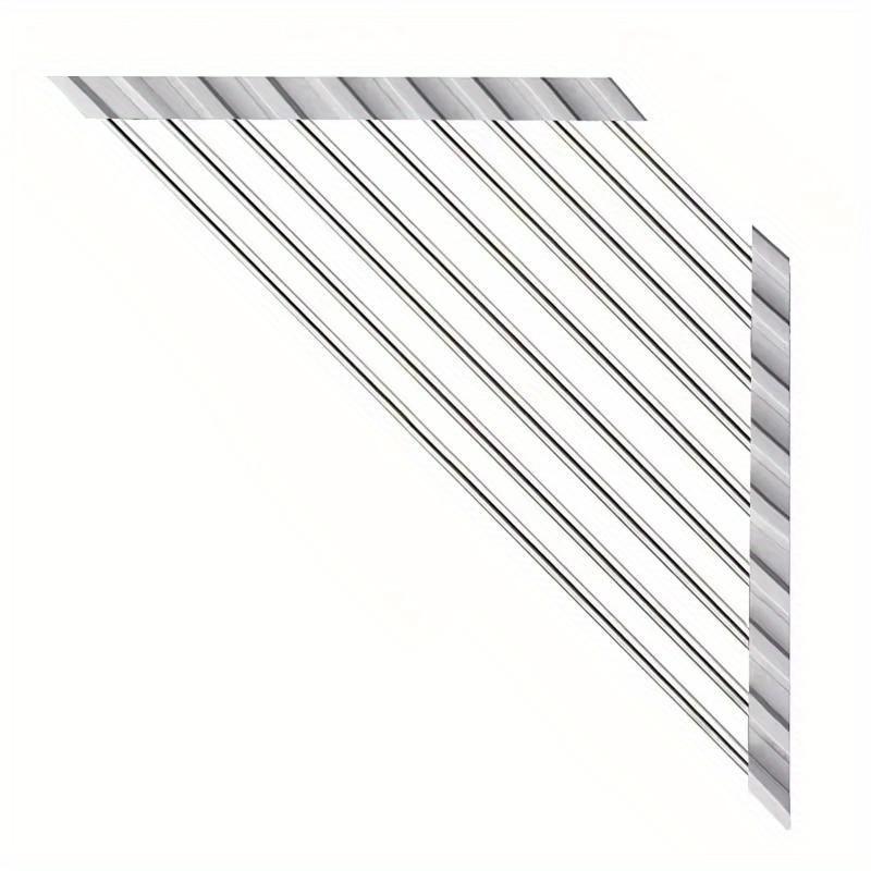 

Свернуть треугольную сушилку для посуды, органайзер для кухонной мойки, уголок над раковиной, губка, держатель для тряпки, складная сушилка из нержавеющей стали серый