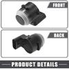 Reverse Parking Assist Sensor Car Bumper Assist Sensor No.6MK25TZZAA/LR081449 for Jeep Wrangler 2020-2024 Plastic Black