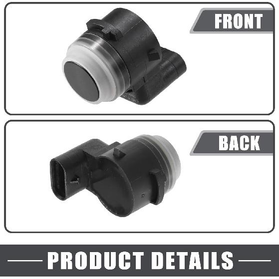 Reverse Parking Assist Sensor Car Bumper Assist Sensor No.6MK25TZZAA/LR081449 for Jeep Wrangler 2020-2024 Plastic Black