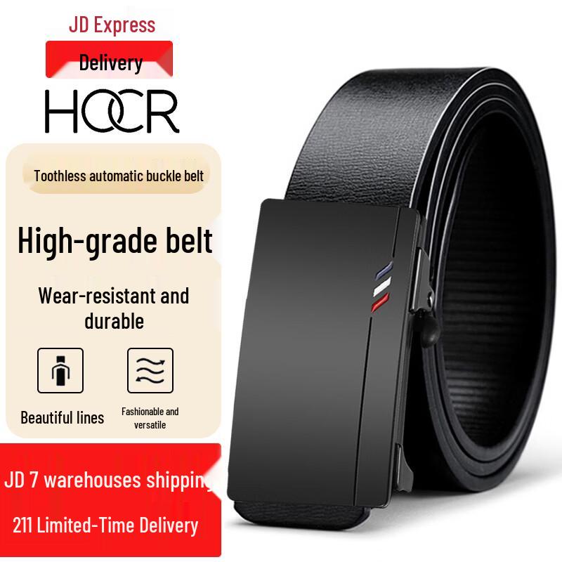 HOCR Men s Toothless Automatic Leather Belt 120cm