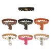 Girls PU Belt Motorcycle Adjustable Grommet Waist Belt Fashion Enthusiasts Belt Coat Dress Female Decorative Waistband