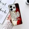Poland Flag White Red Soft Phone Case For Xiaomi Redmi Note 14 15 Pro Plus 13 12 11S 11T 5G 10 9S 9 Plating Anti-Fall Fundas