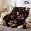 Autumn Harvest Ditsy Printed Blanket Suitable for Sofas Beds Offices Travel Camping Chairs Warm Plush Blanket