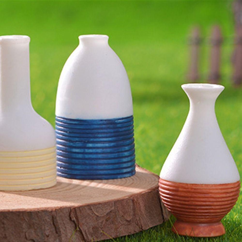 Simulation Mini Small Vase Micro Landscape Resin Model Small Ornament Scene Decoration Small Props