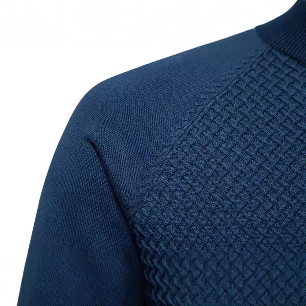 New Autumn and Winter Cotton Men's Sweaters Men's Sweater Pullover Solid Color Raglan Sleeve Sweater