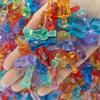 50pcs of Acrylic Creative Imitation Jewelry Small Bottles, DIY Decoration Accessories, Mini Ornaments for Micro Landscapes - Mixed Styles and Colors